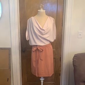 NWT forever 21 tan and rust orange mini dress size large